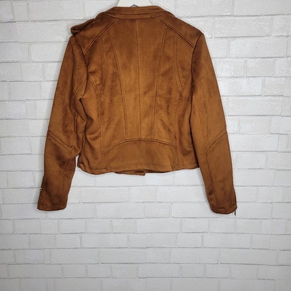 JouJou Camel Microfiber Moto Style Jacket - Picture 5 of 5